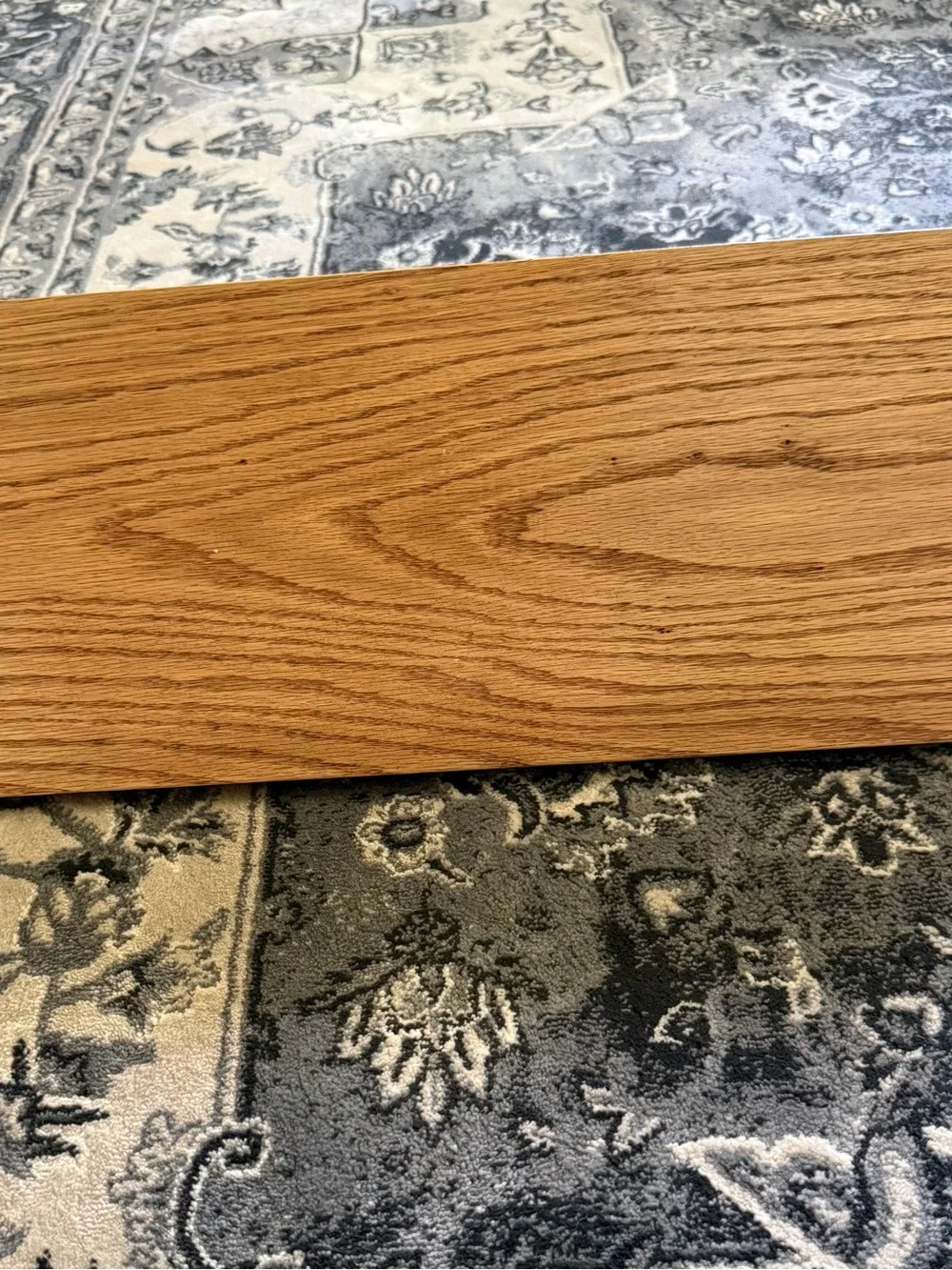 Rustic Oak Wall Shelf - Natural Wood Handmade 18”